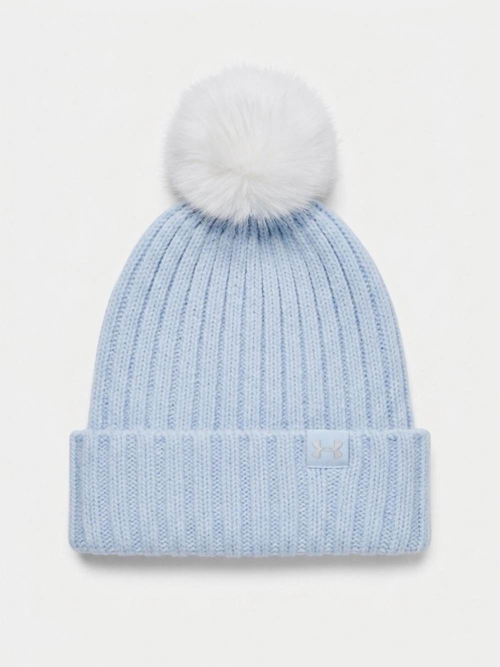 Women’s Sky‑Blue Under Armour Knit Pom Beanie – NWOT